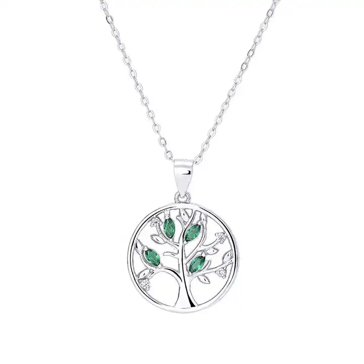 Dije O Pendiente Plata S925 Fementi Árbol de la Vida/Familia
