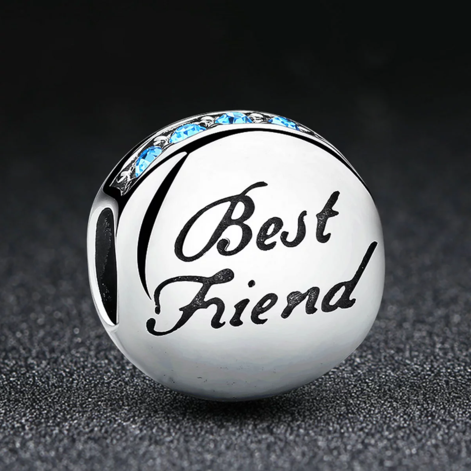 Dije O Charm Plata S925 Fementi Mejor Amigo