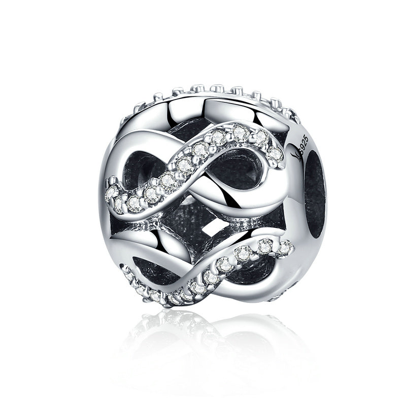 Dije O Charm Plata S925 Fementi Calado Amor Infinito
