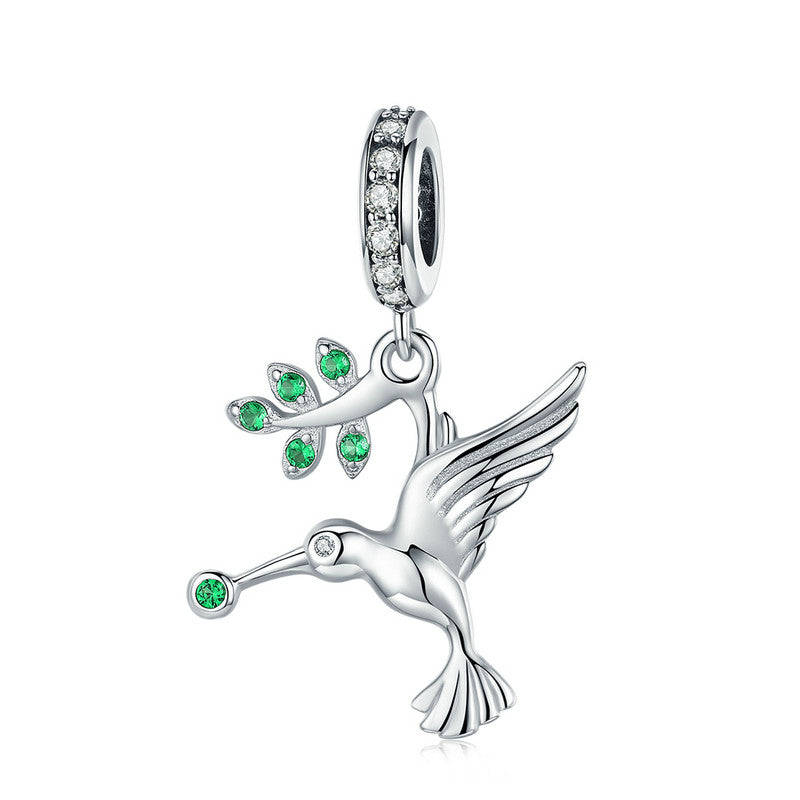 Dije O Colgante Plata S925 Fementi Pájaro Volador