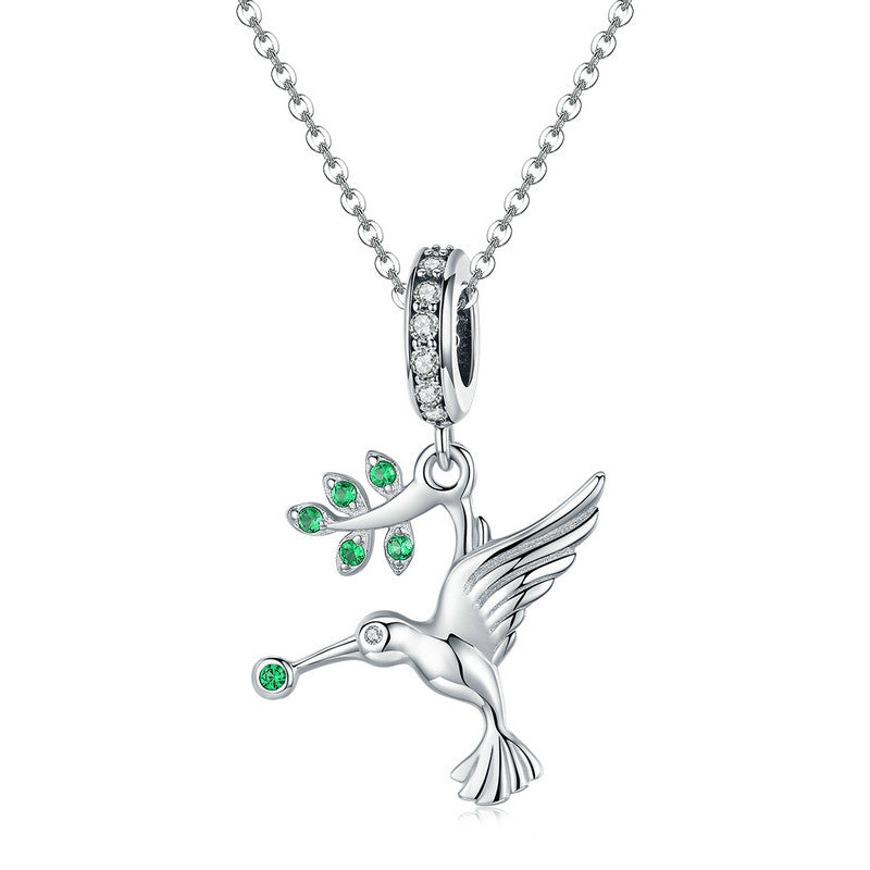 Dije O Colgante Plata S925 Fementi Pájaro Volador