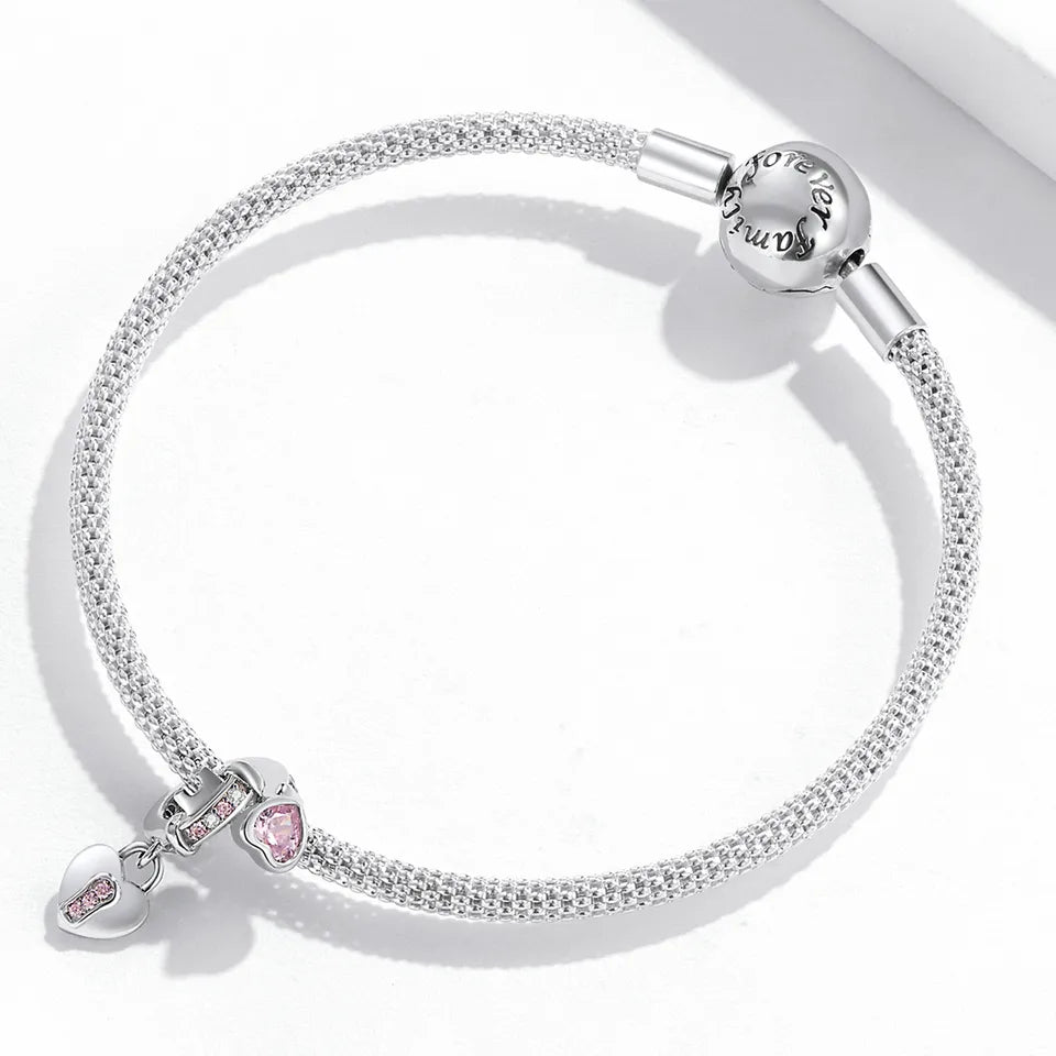 Dije O Colgante Plata S925 Fementi Candado y Llave