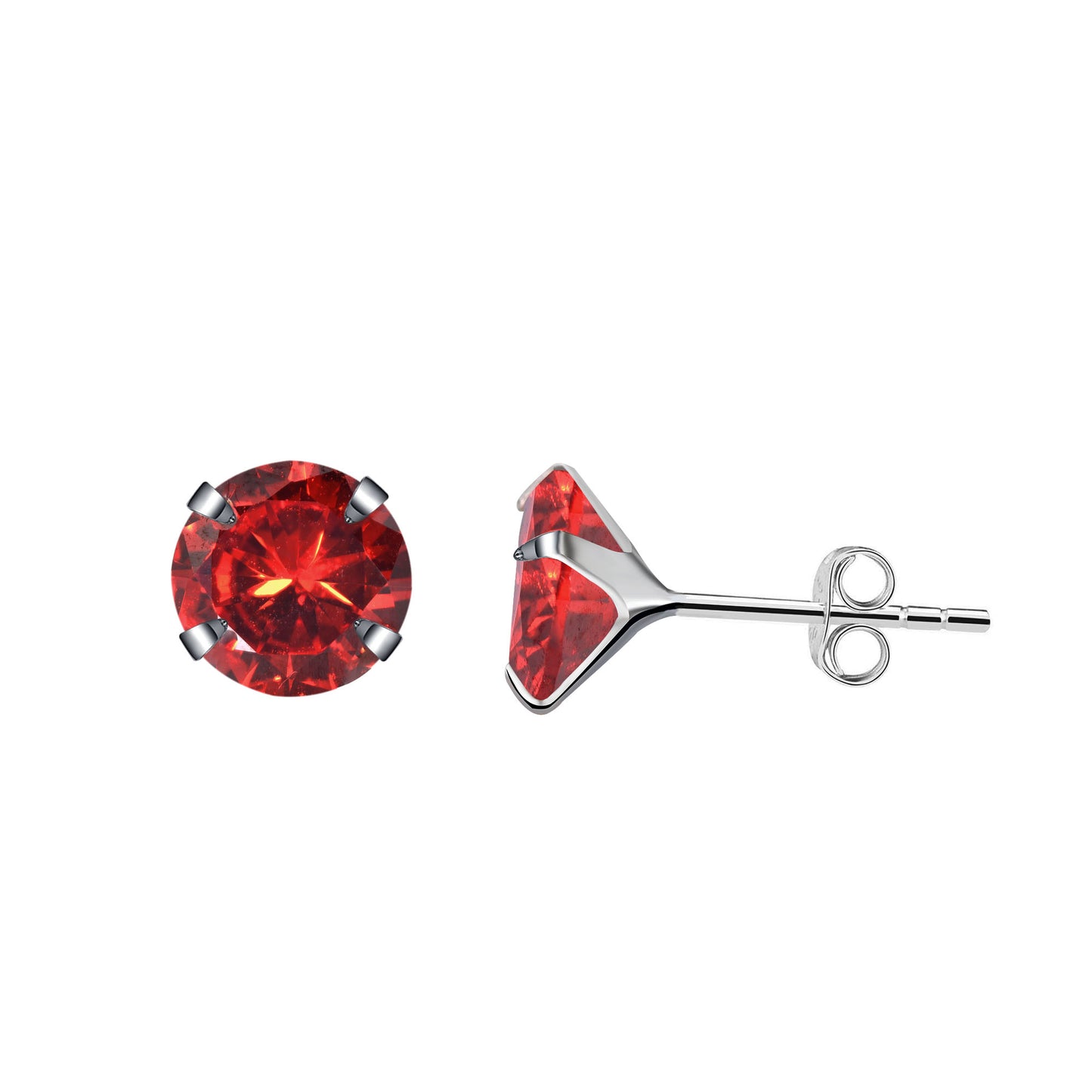 Aretes Plata S925 Fementi Circón Colores