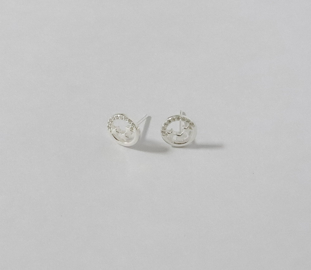 Aretes Plata S925 Fementi Tres Estrellas