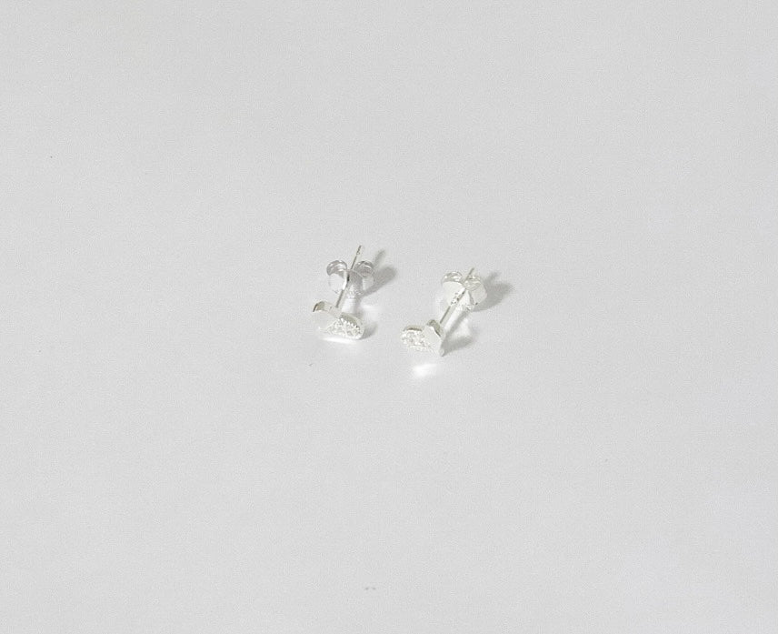 Aretes Plata S925 Fementi Corazón Liso CZ