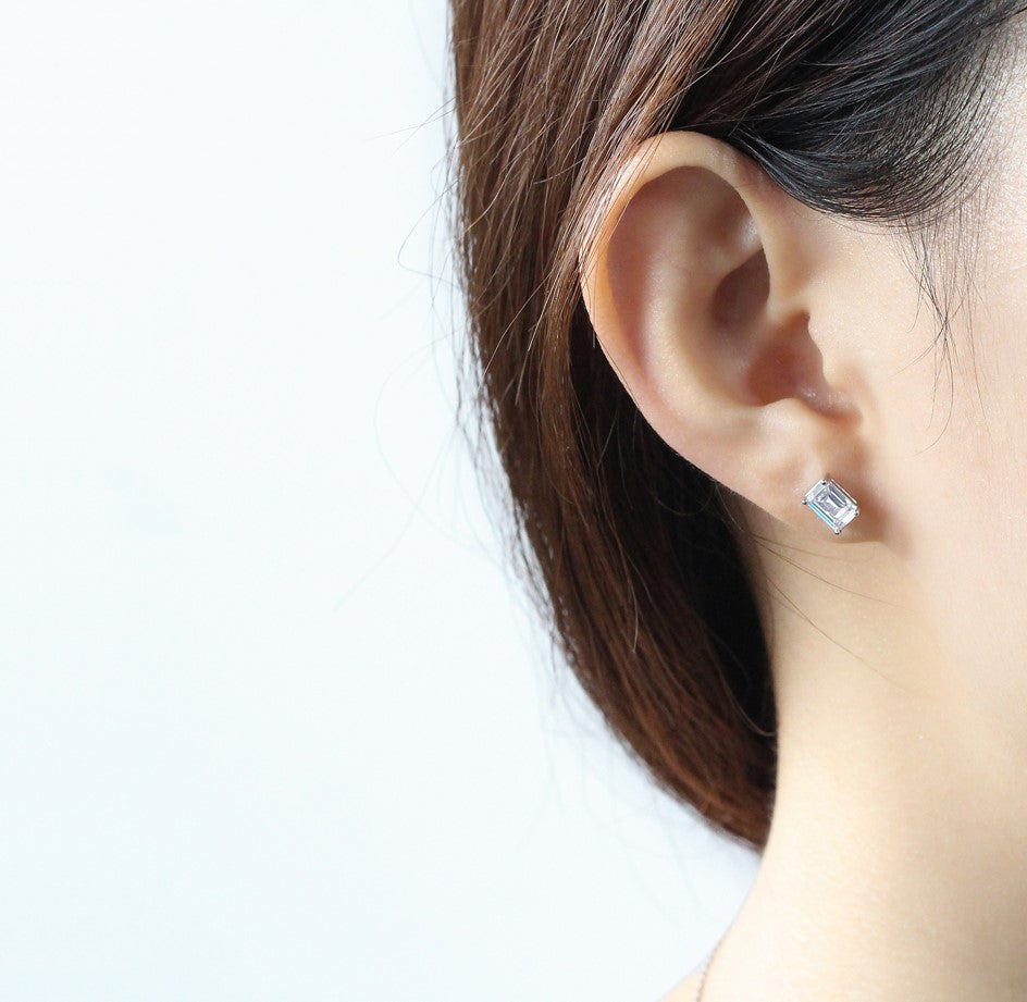 Aretes Plata S925 Fementi de Cristal con Zirconia Cubica