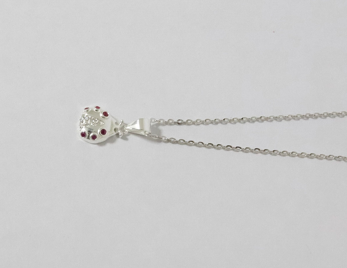 Dije O Pendiente Plata S925 Fementi Insecto Mariquita
