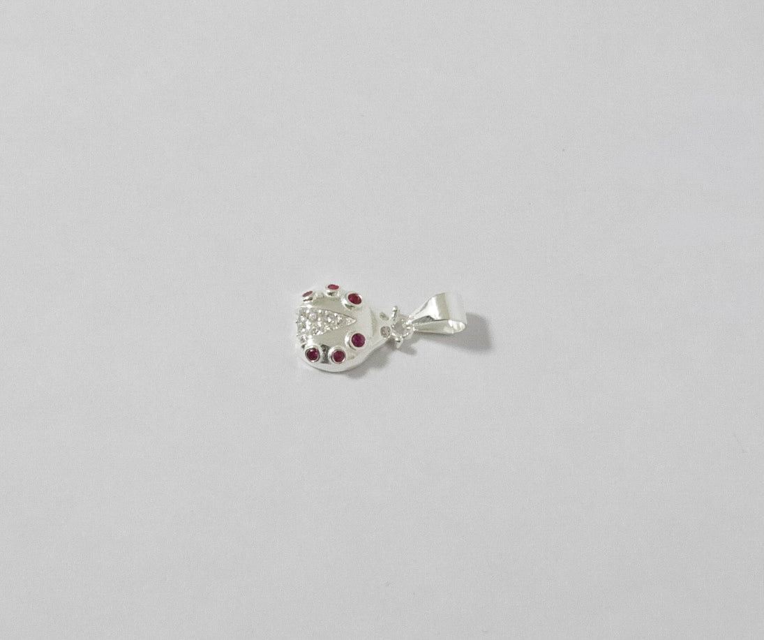 Dije O Pendiente Plata S925 Fementi Insecto Mariquita