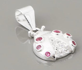 Dije O Pendiente Plata S925 Fementi Insecto Mariquita