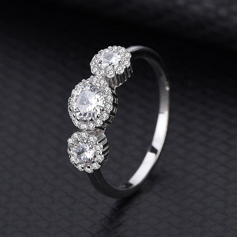 Anillo Plata S925 Fementi Tres Circones