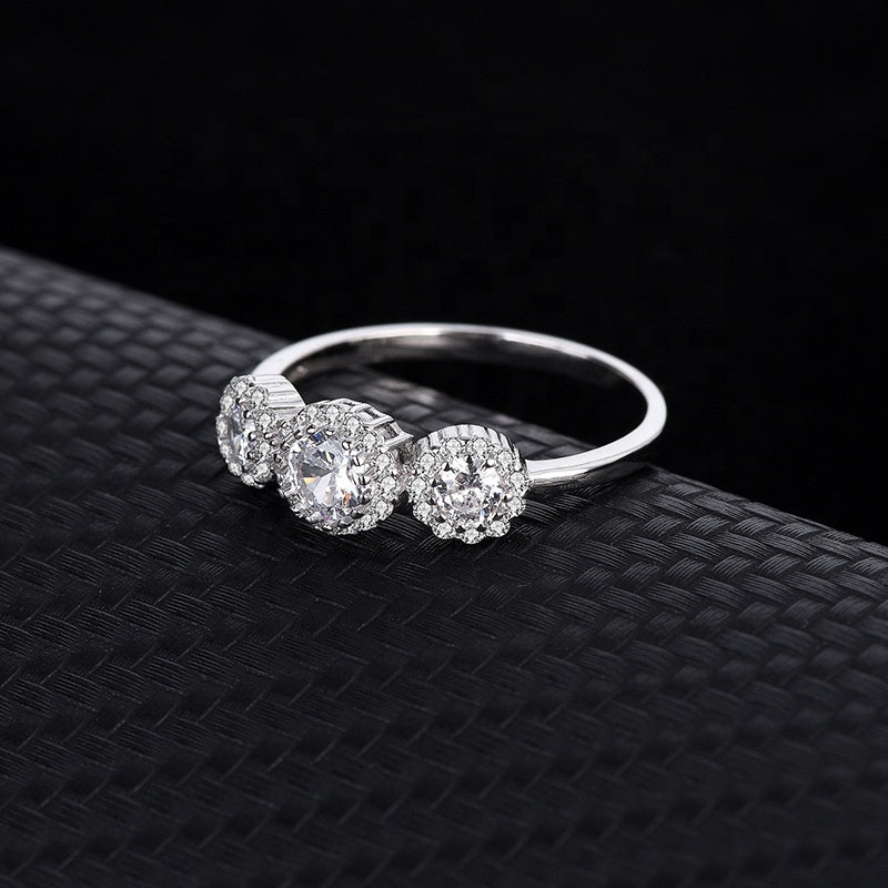 Anillo Plata S925 Fementi Tres Circones