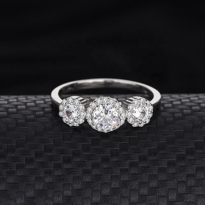 Anillo Plata S925 Fementi Tres Circones