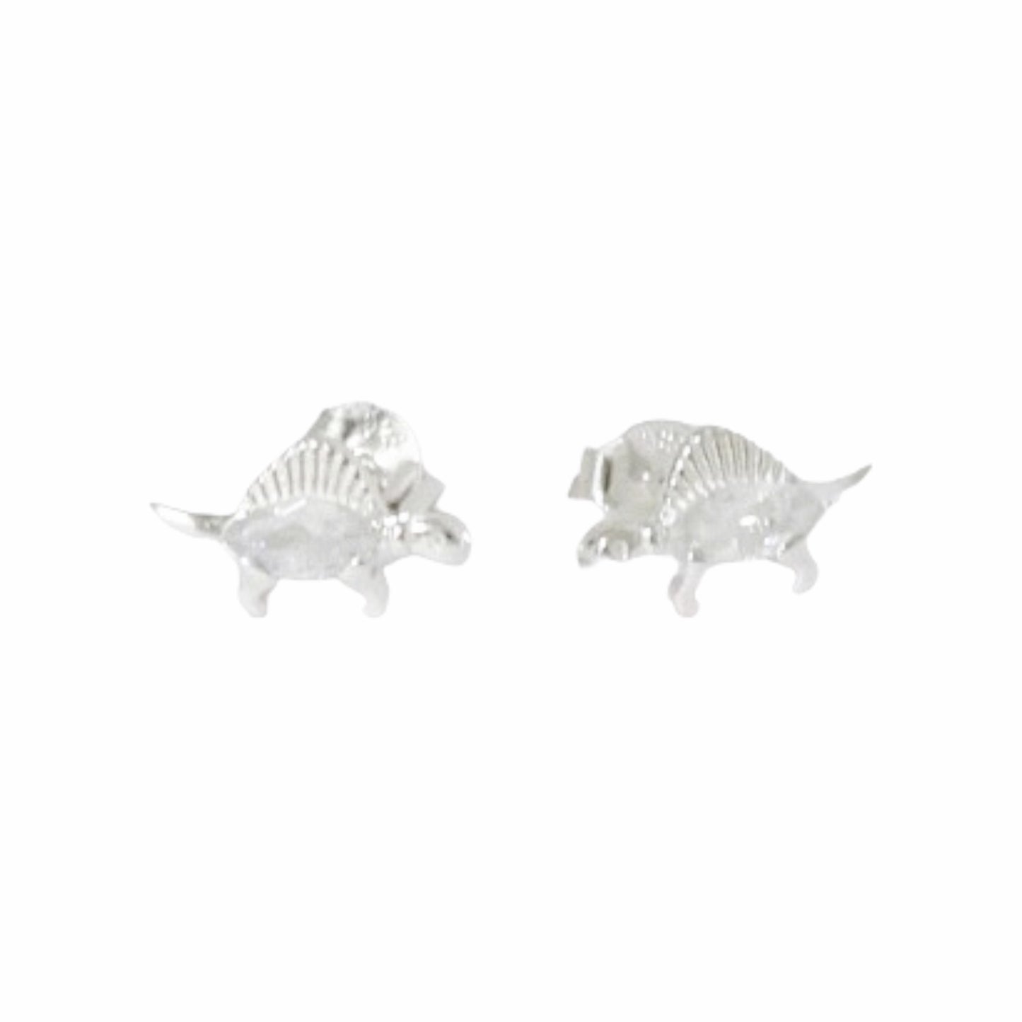 Aretes Plata S925 Fementi Dinosaurio