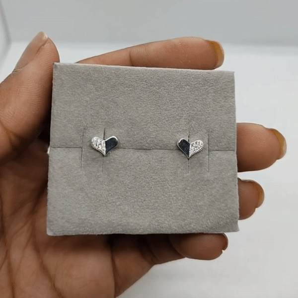 Aretes Plata S925 Fementi Corazón Liso CZ