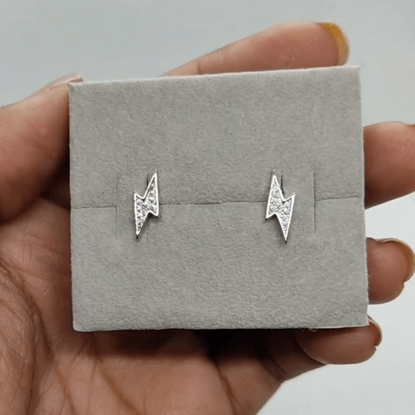 Aretes Plata S925 Fementi Rayos Circones