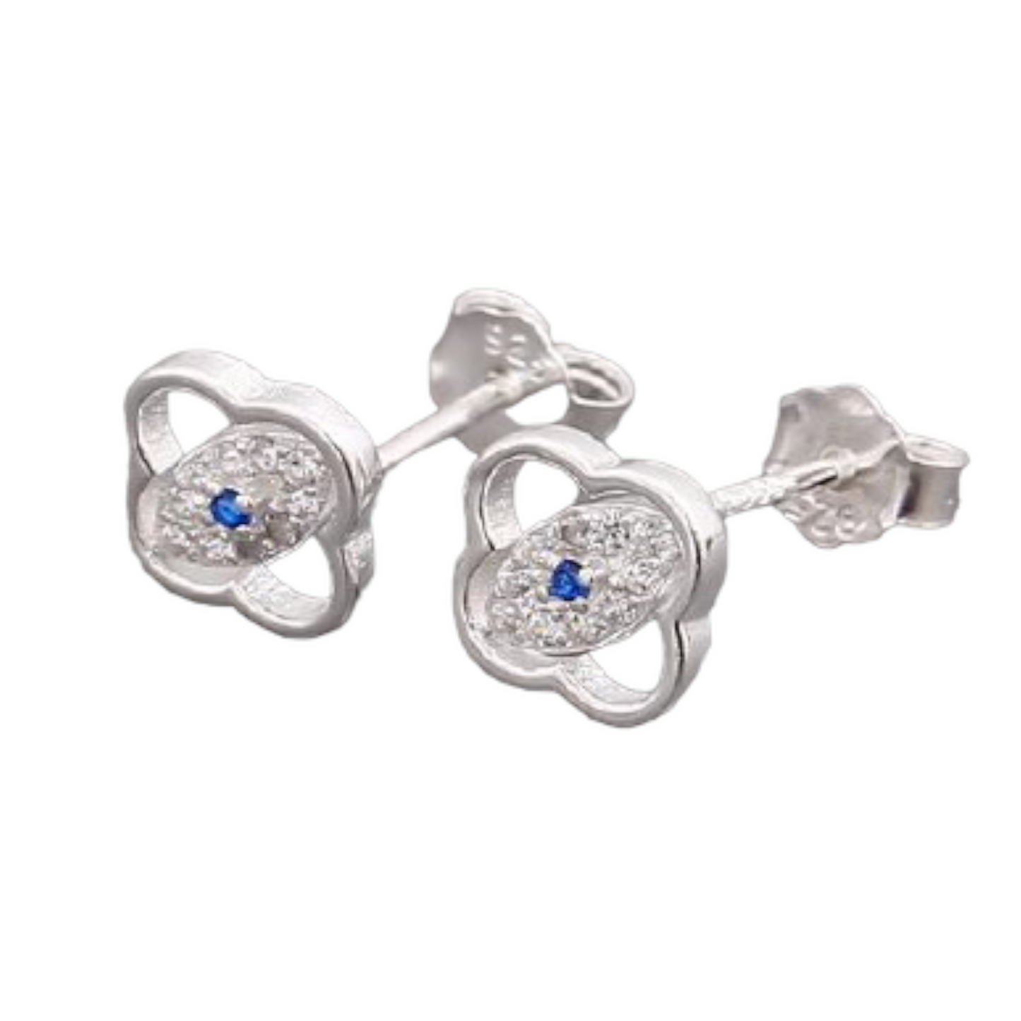 Aretes Plata S925 Fementi Ojo Turco