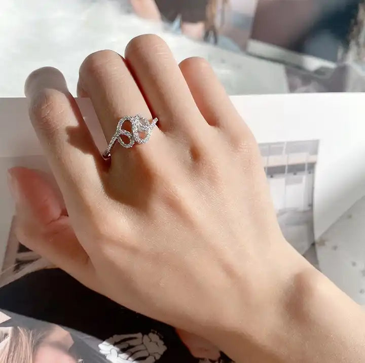 Anillo Plata S925 Fementi Doble Nudo con Circones