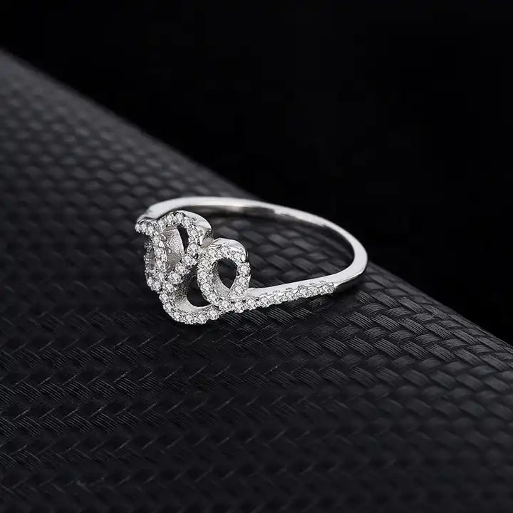 Anillo Plata S925 Fementi Doble Nudo con Circones