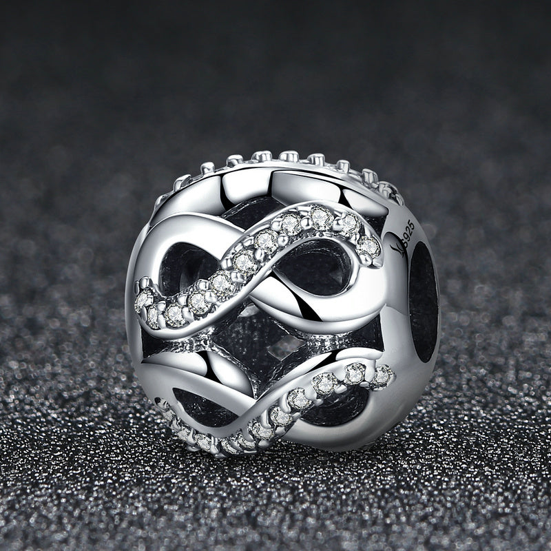Dije O Charm Plata S925 Fementi Calado Amor Infinito