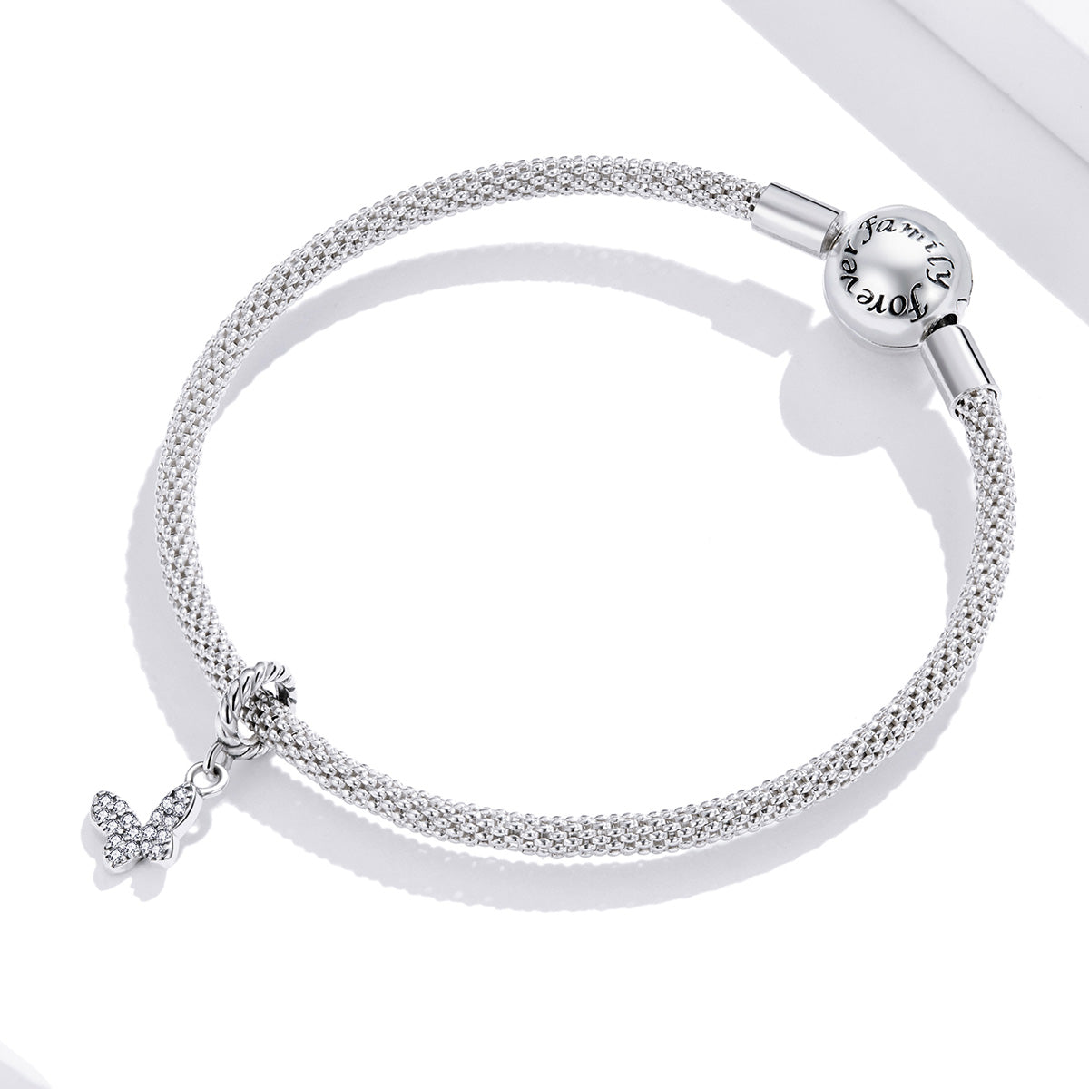 Dije O Colgante Plata S925 Fementi Mariposa con Circones