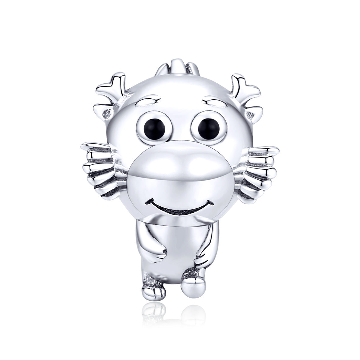 Dije O Charm Plata S925 Fementi Pequeño Dragón