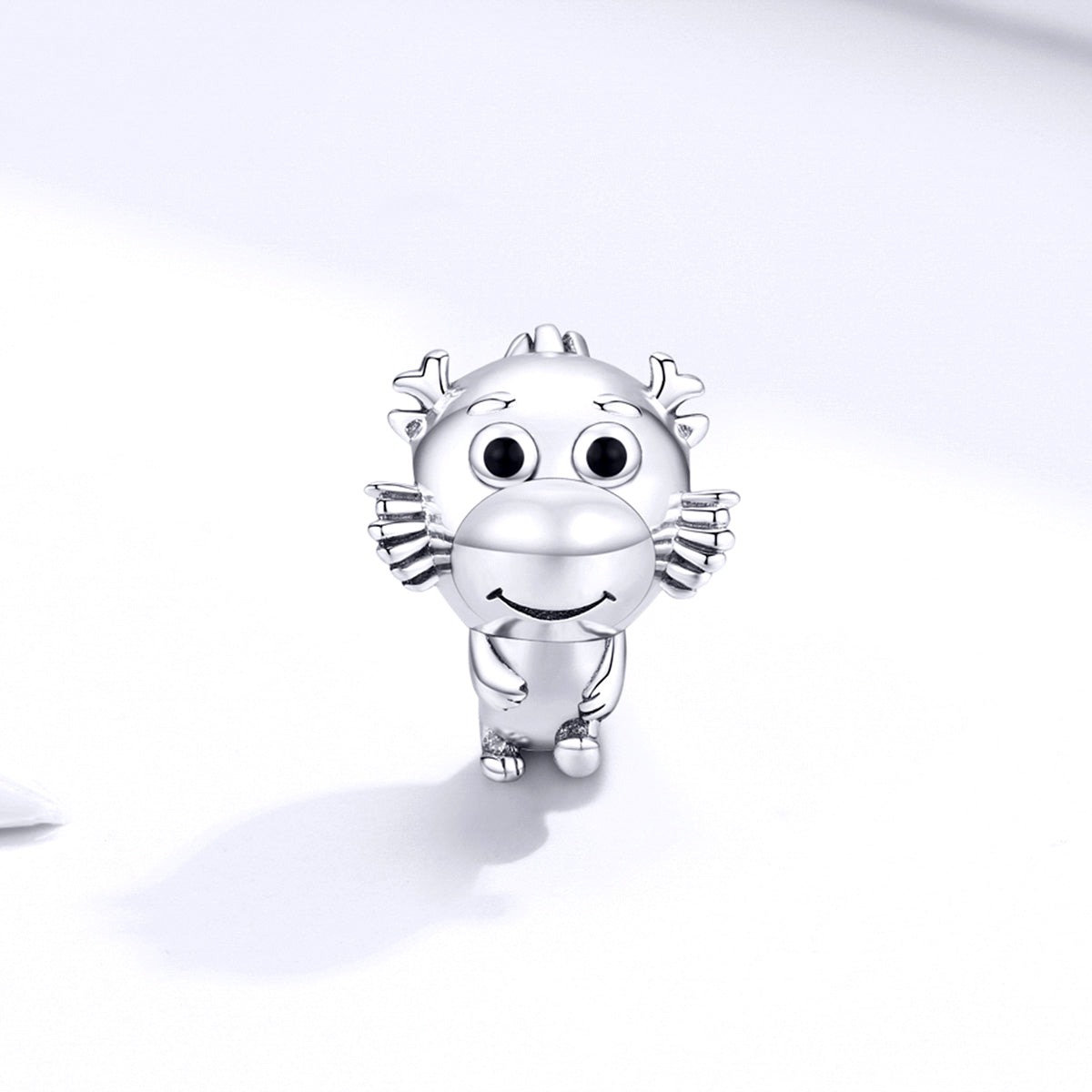 Dije O Charm Plata S925 Fementi Pequeño Dragón