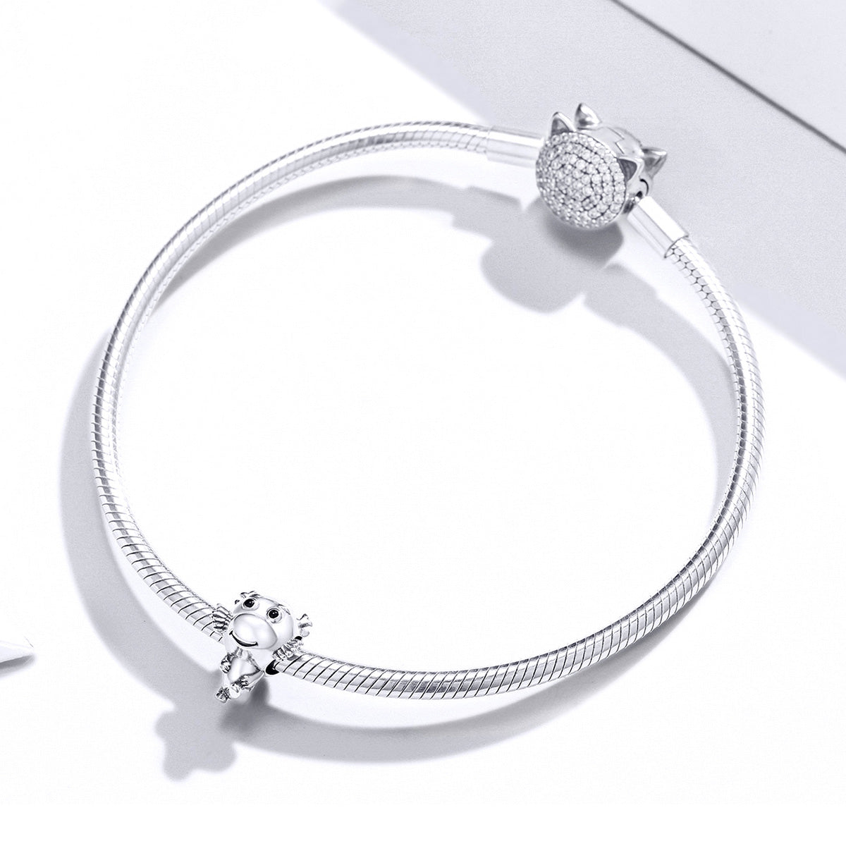 Dije O Charm Plata S925 Fementi Pequeño Dragón