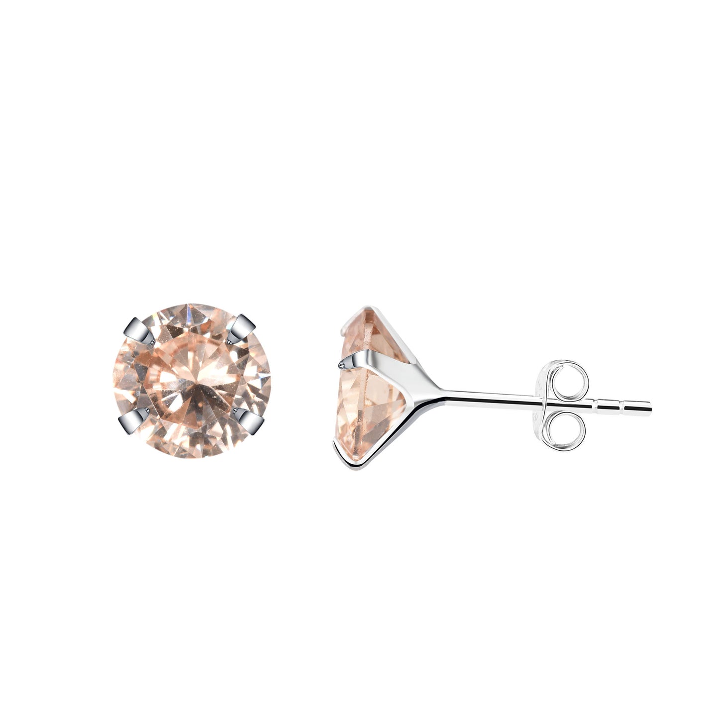 Aretes Plata S925 Fementi Circón Colores