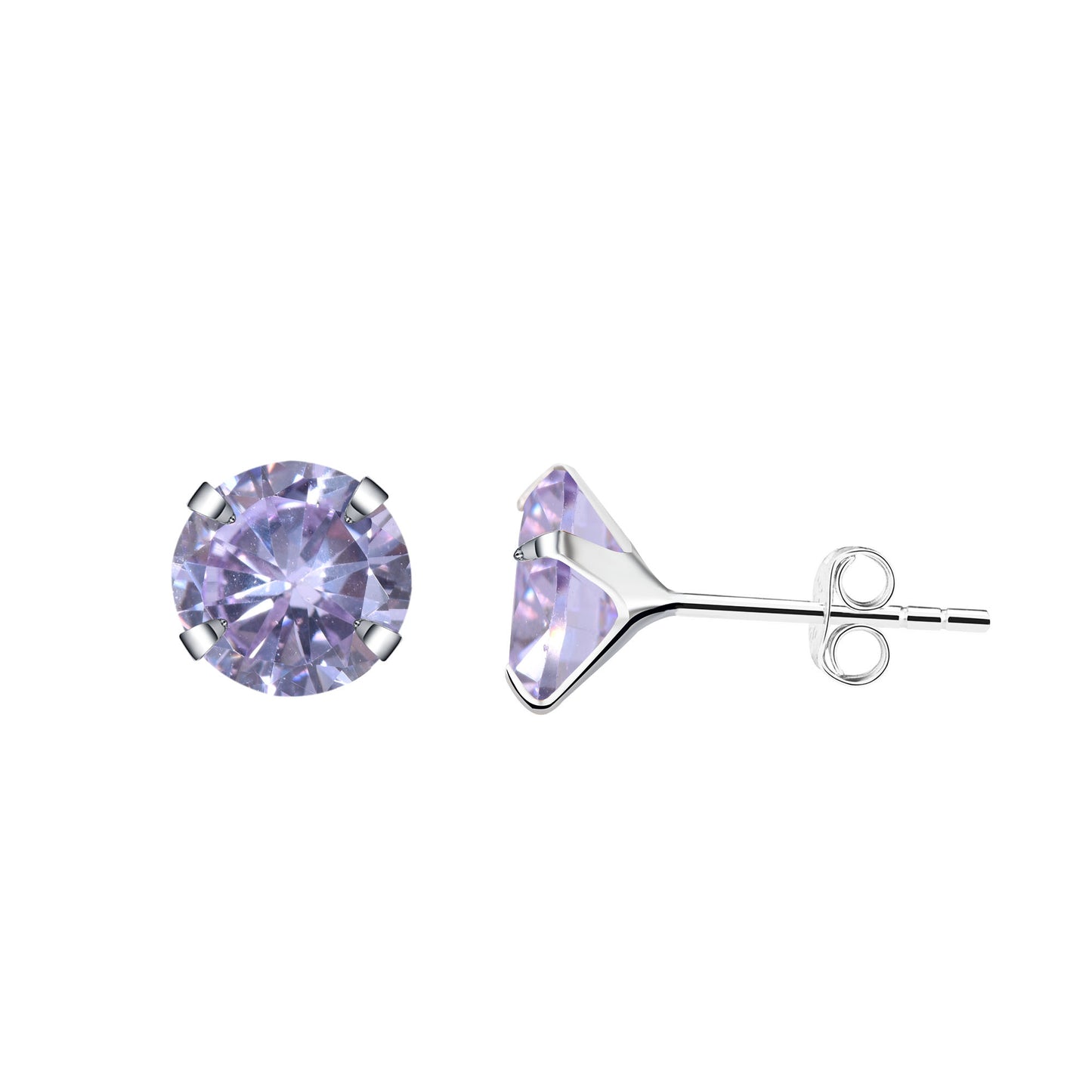 Aretes Plata S925 Fementi Circón Colores