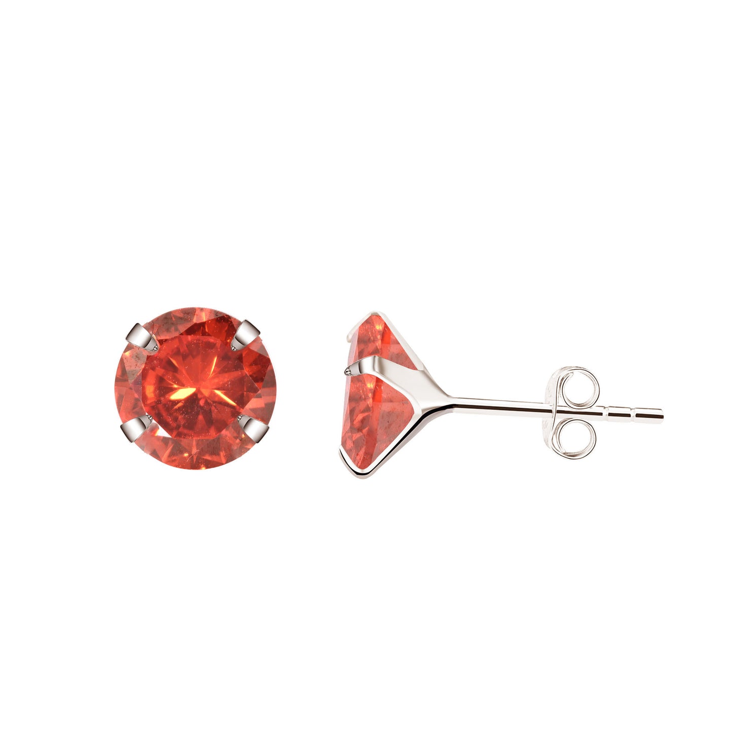 Aretes Plata S925 Fementi Circón Colores