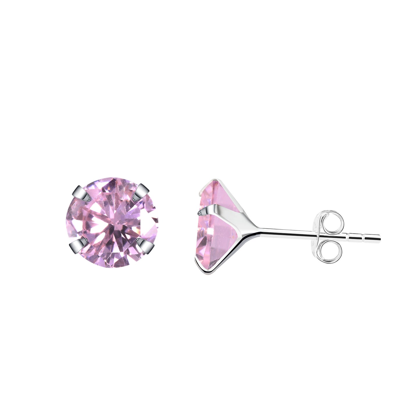 Aretes Plata S925 Fementi Circón Colores