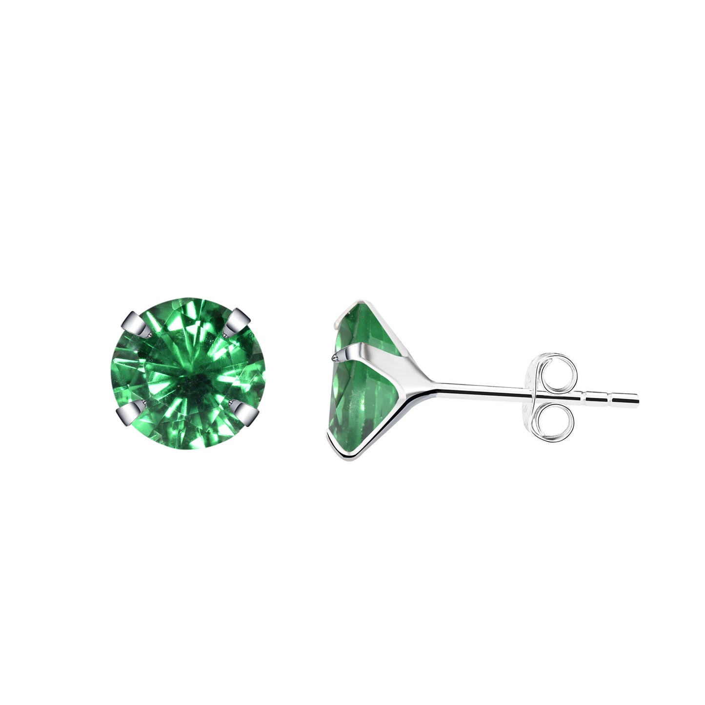 Aretes Plata S925 Fementi Circón Colores