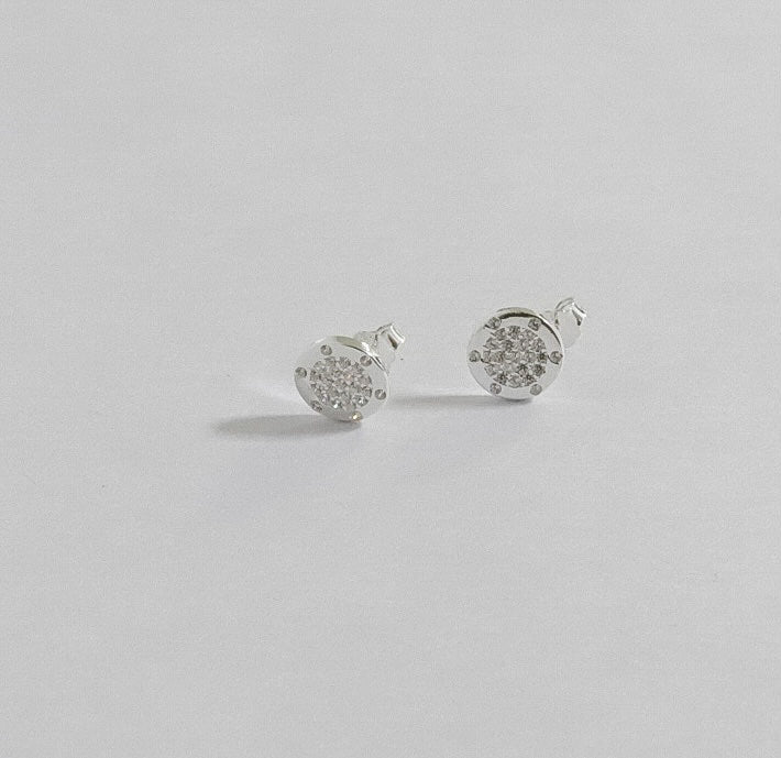 Aretes Plata S925 Fementi Timón CZ