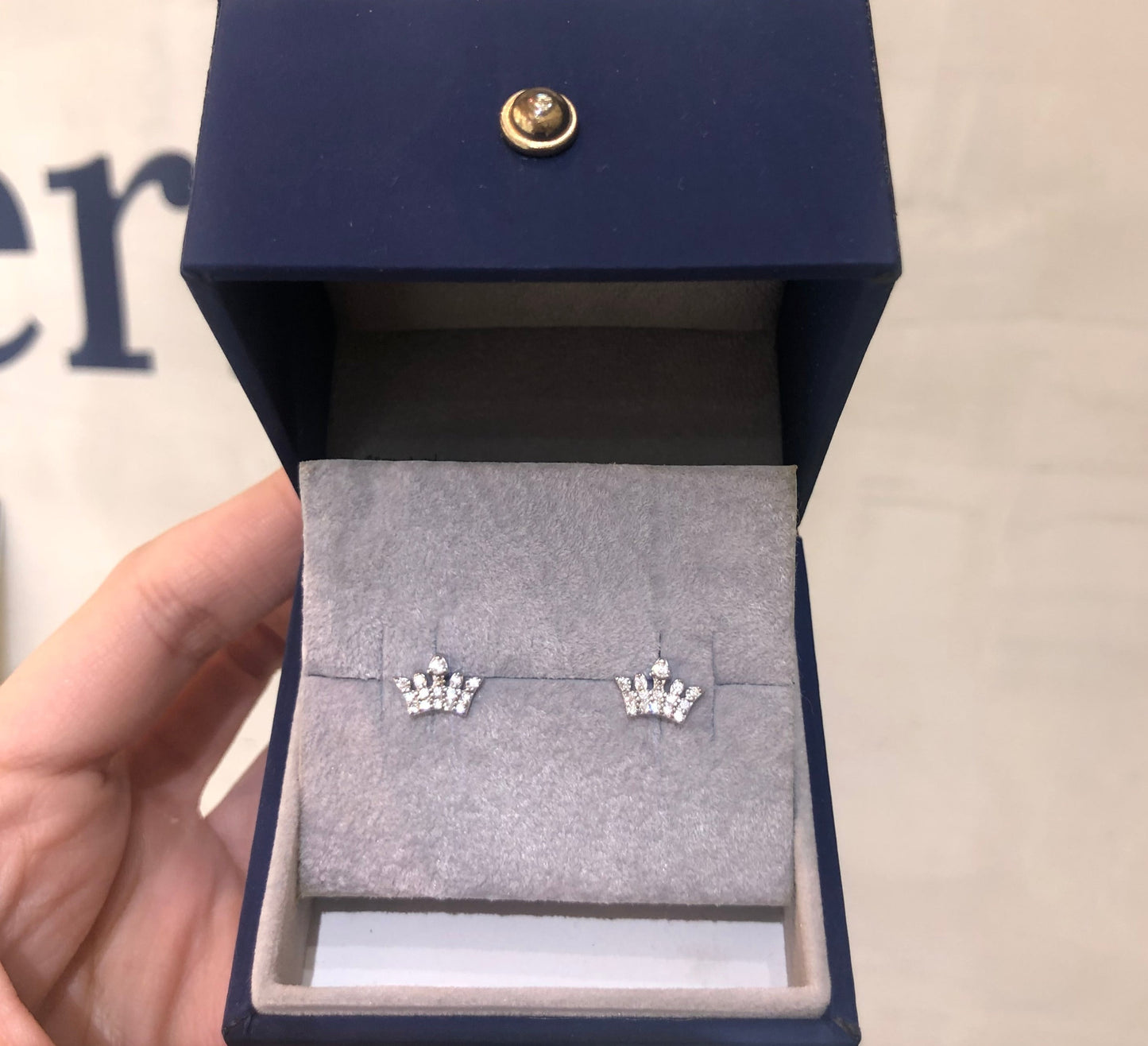 Aretes Plata S925 Fementi Corona Circones