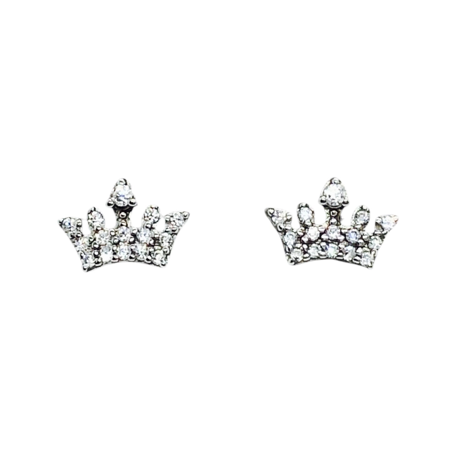 Aretes Plata S925 Fementi Corona Circones