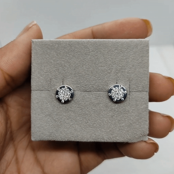 Aretes Plata S925 Fementi Timón CZ